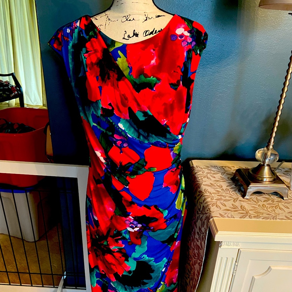 Connected Apparel ladies draped dress size 14